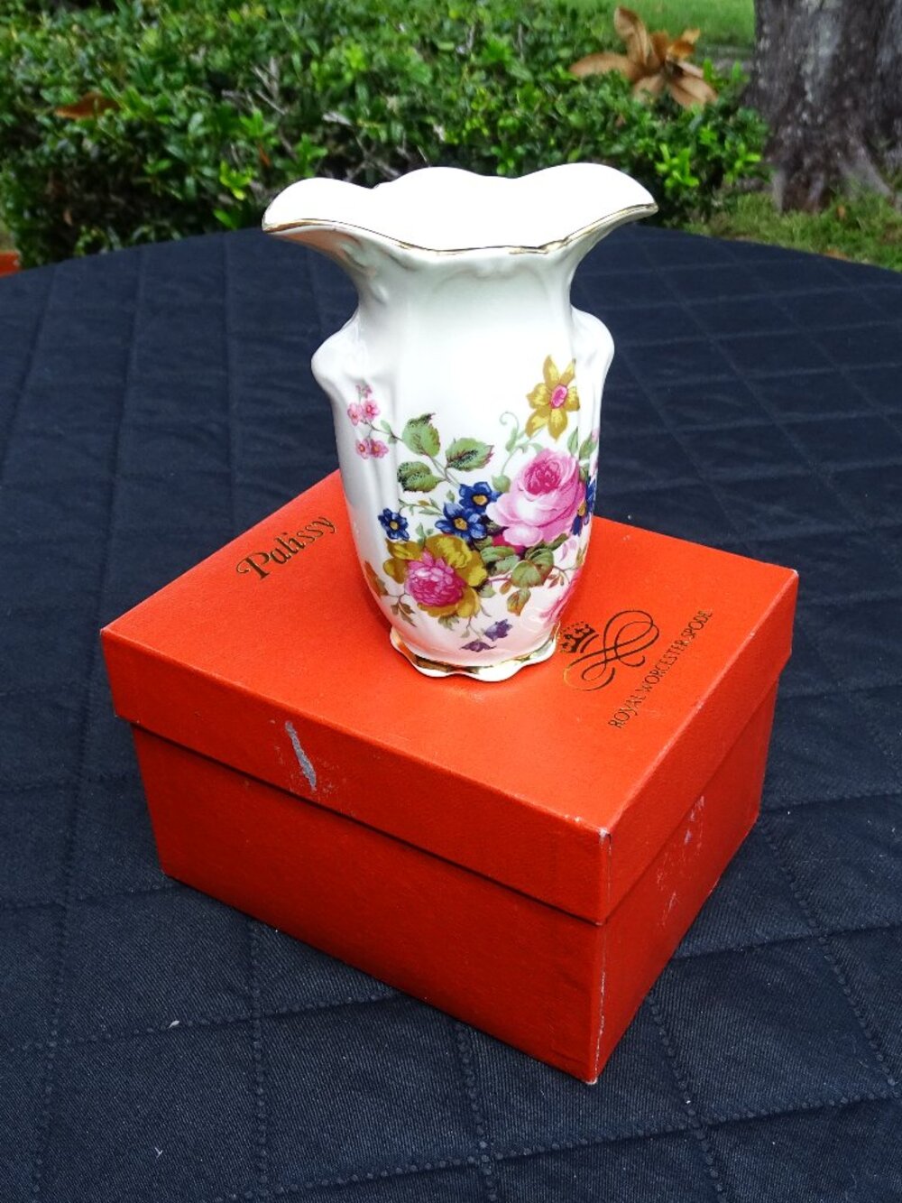 Miniature Spode Royal Worcester Palissy Vase
